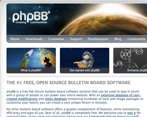 免费开源p​​hpBB公告板解决方案