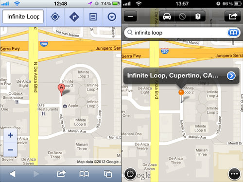 Maps Plus 和 Google 地图比较