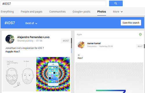 Google+ 搜索
