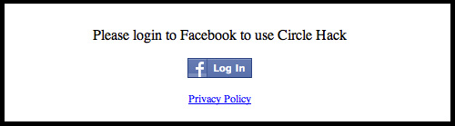 CircleHack Facebook 登录