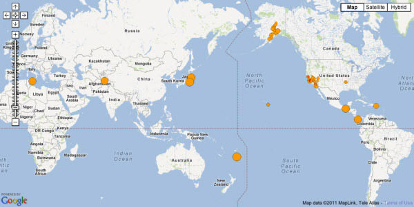 全球事件地图