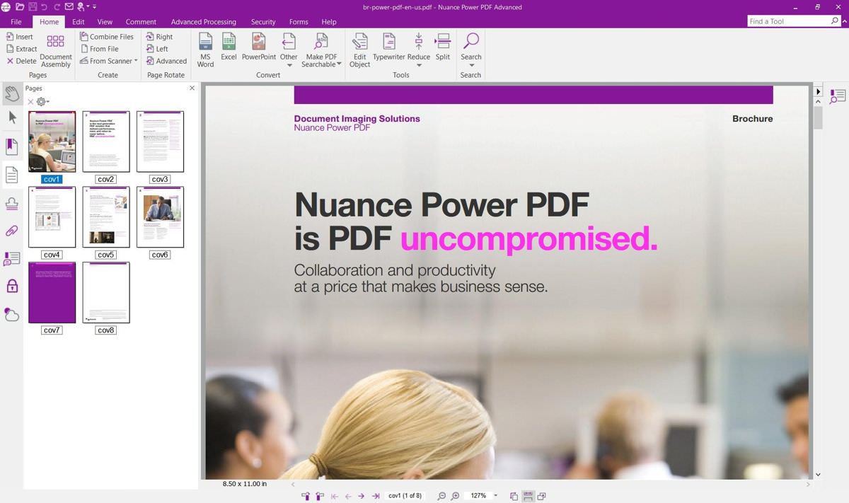 Windows 10 中的 Nuance Power PDF Advanced