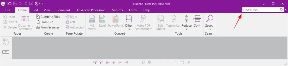 带功能区界面的 Nuance Power PDF