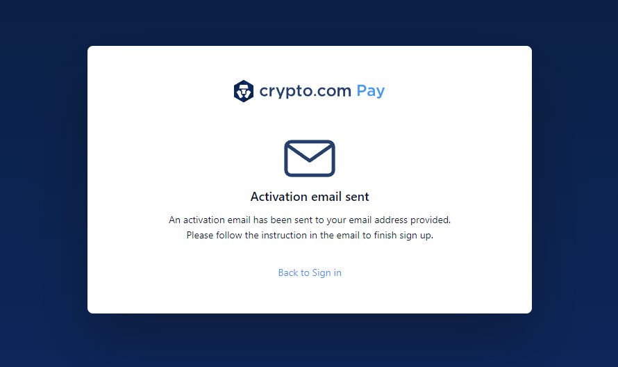 Crypto.com 支付注册程序