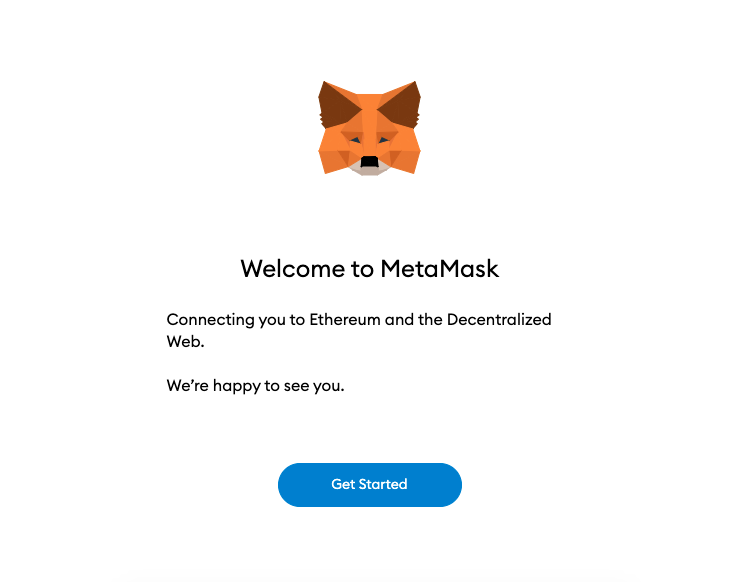 MetaMask - 欢迎屏幕