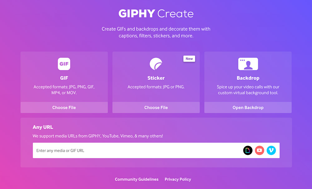 Giphy GIF 制作工具